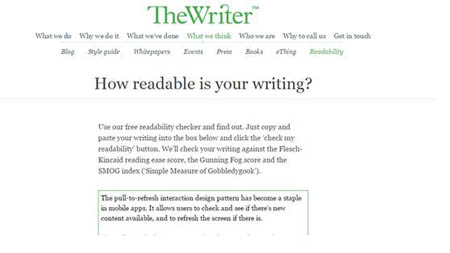 Readability | The Writer